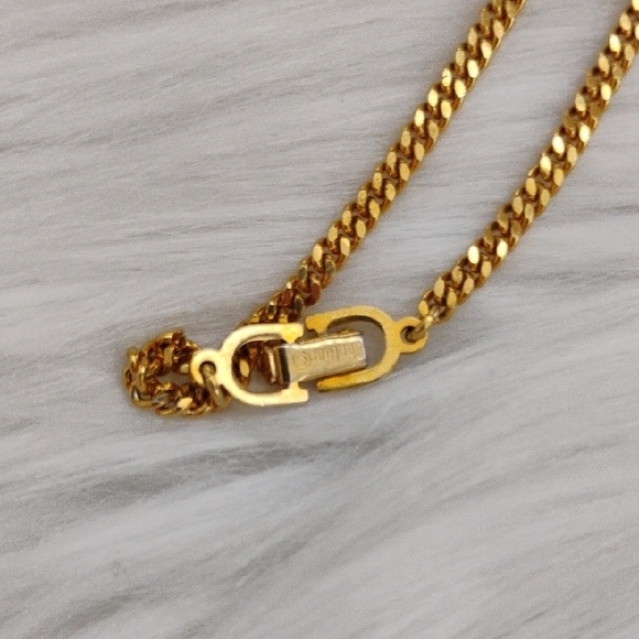 Authentic Dior 3D CD Initial Gold/Silver Pendant Necklace - Picture 4 of 12